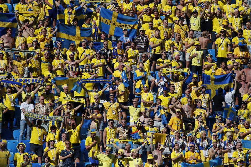 Sweden football fans